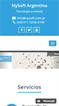 Mobile Screenshot of nysoft.com.ar